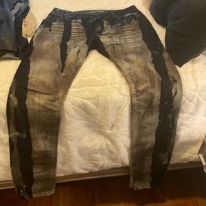 Blank jeans with brown robin jeans